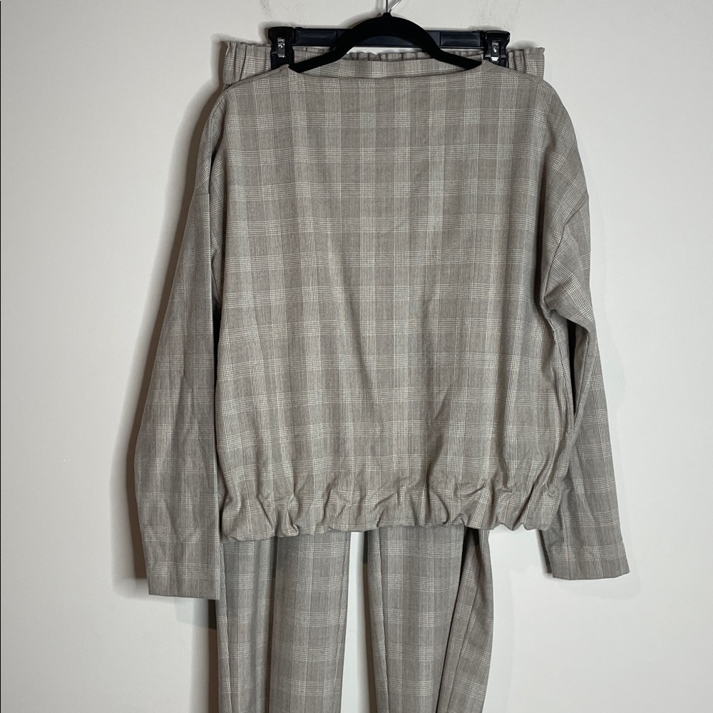 Antonelli Firenze | Women’s Virgin Wool Plaid Pants Set Size 40 US 4 - Picture 6 of 12
